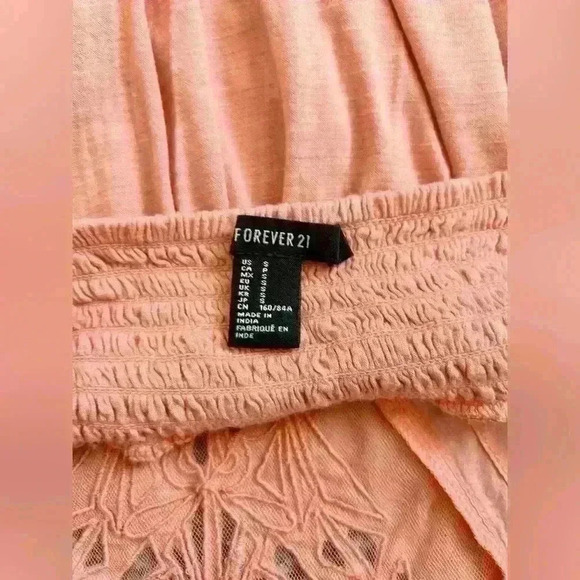 Forever 21 Lace Peach Spaghetti Strap Baby Doll Top - Picture 4 of 4